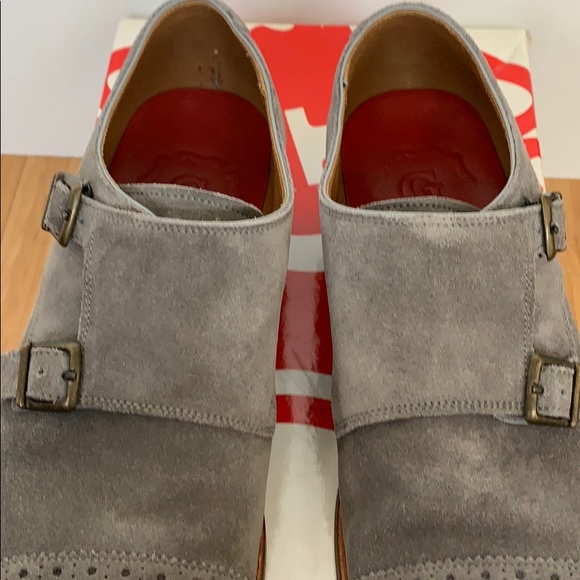 Authentic Grenson grey suede double monks main image 4